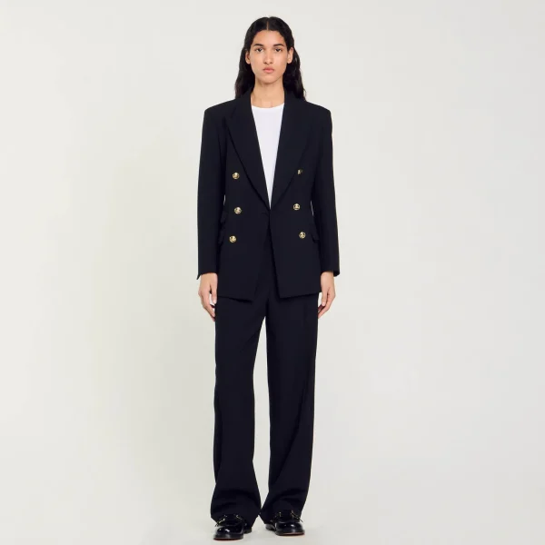 Cheap Veste De Tailleur à Boutonnage Croisé Femme Costumes | Blousons & Vestes